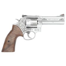 Home 27 S&W Model 686 Plus Engraved Handgun .357 Mag/38 Spl 7rd Capacity 4.13" Stainless Barrel Walnut Grips