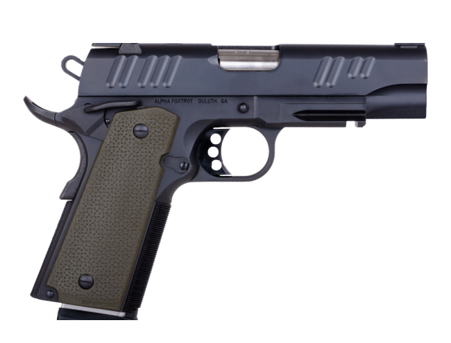 ALPHA FOXTROT AF1911-S HGA 9MM 3.25IN BBL POLISHED BLACK DLC 8RD NOVAK SIGHT - Alpha Foxtrot