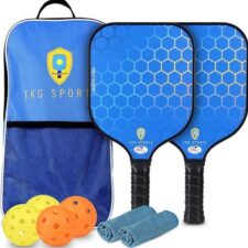 TKG SPORTS FIBERGLASS - PICKLEBALL SET W/CARRY BAG