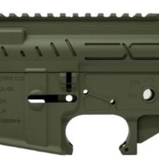 FAXON AR-15 X-TRA LITE - RECEIVER SET OD GREEN STRIPPED