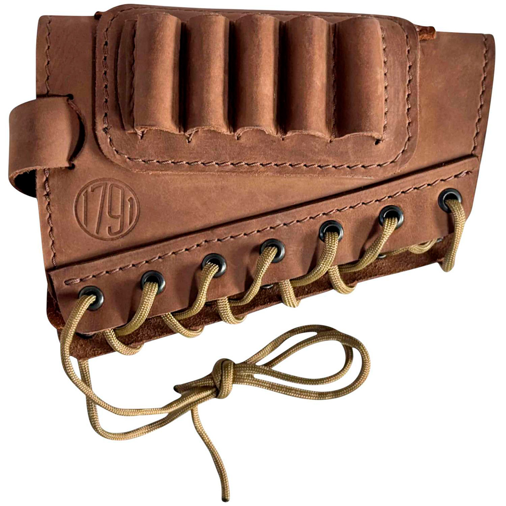 1791 HUNT Butt Cuff Ammo Holder Magnum Rifle Brown RH 2 1791 HUNT Butt Cuff Ammo Holder Magnum Rifle Brown RH - Image 2