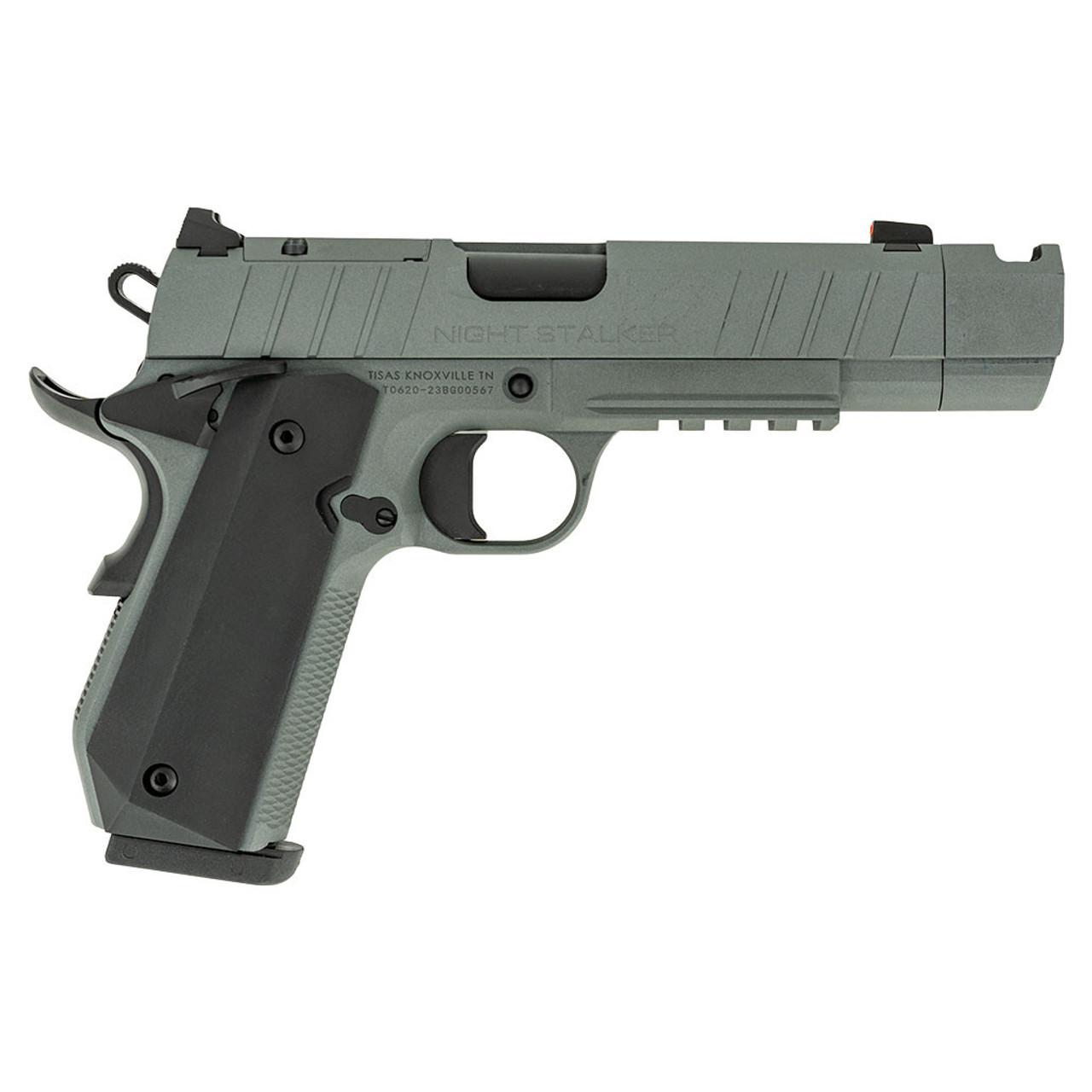 Tisas 1911 Nightstalker SF-C Handgun 10mm Auto 10rd Magazine 4.25'' Compensated Barrel Cerakote Grey Finish 1 Tisas 1911 Nightstalker SF-C Handgun 10mm Auto 10rd Magazine 4.25'' Compensated Barrel Cerakote Grey Finish