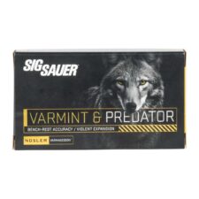 Home 25 Sig Sauer Varmint & Predator Rifle Ammunition 243 Win 70 gr PT 20/ct