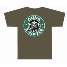 Home 26 Tuff Products Guns and Coffee Short Sleeve Shirt OD Green S