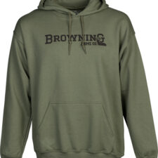 Home 26 BROWNING HOODIE BRANDED BUCK - MARK GREEN LARGE