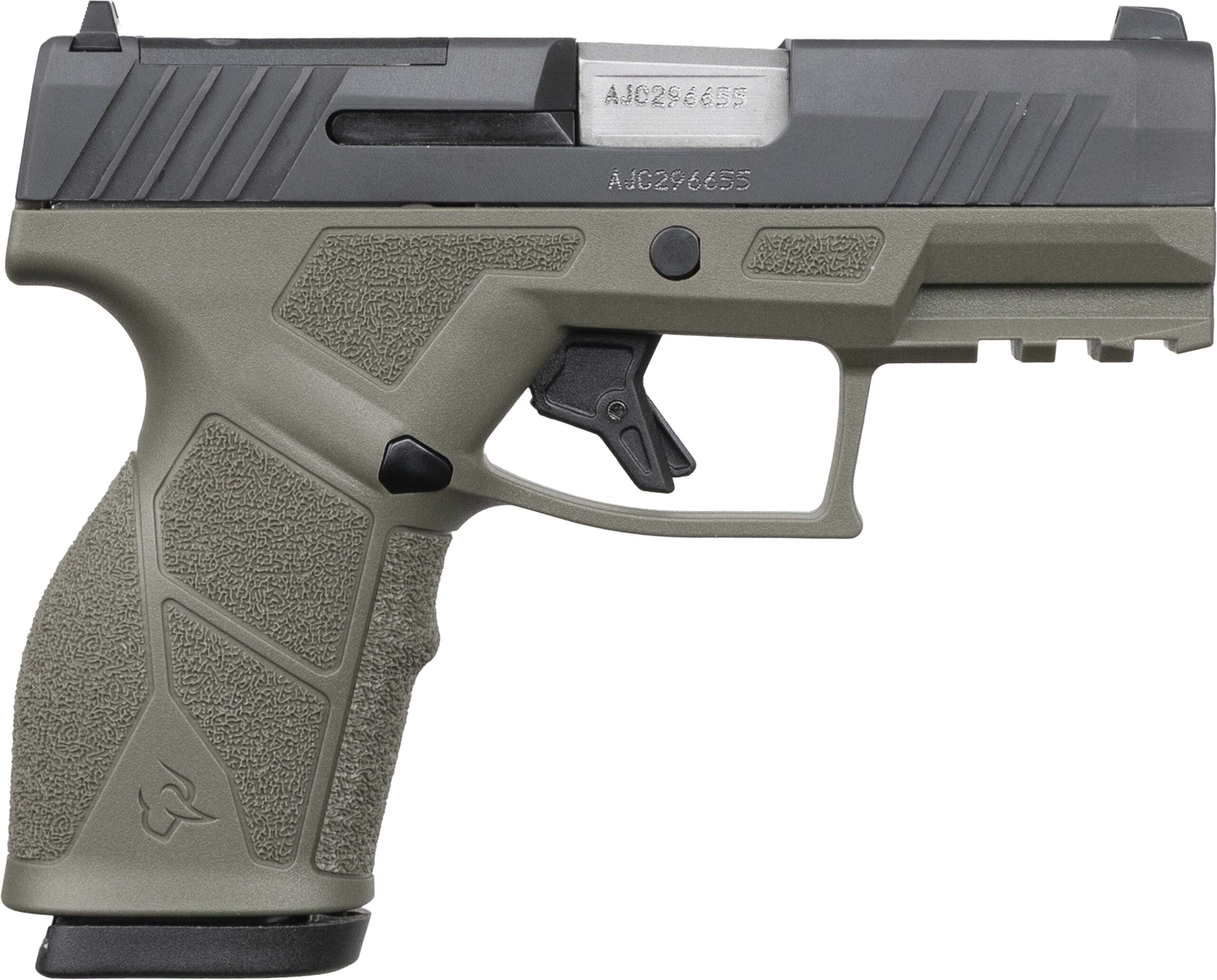 Taurus GX2 9mm 3.38" Bbl Fixed Front/Adjustable Rear Sights TORO SAO Poly Grips OD Green/Black Pistol w/(1) 13rd Mag 1-GX2P931O - Taurus