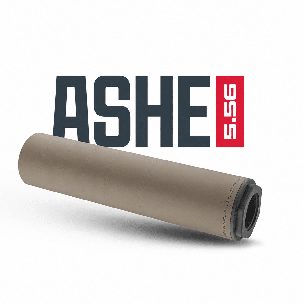 ONE HORSE ASHE 5.56 TITANIUM SUPPRESSOR FDE - One Horse