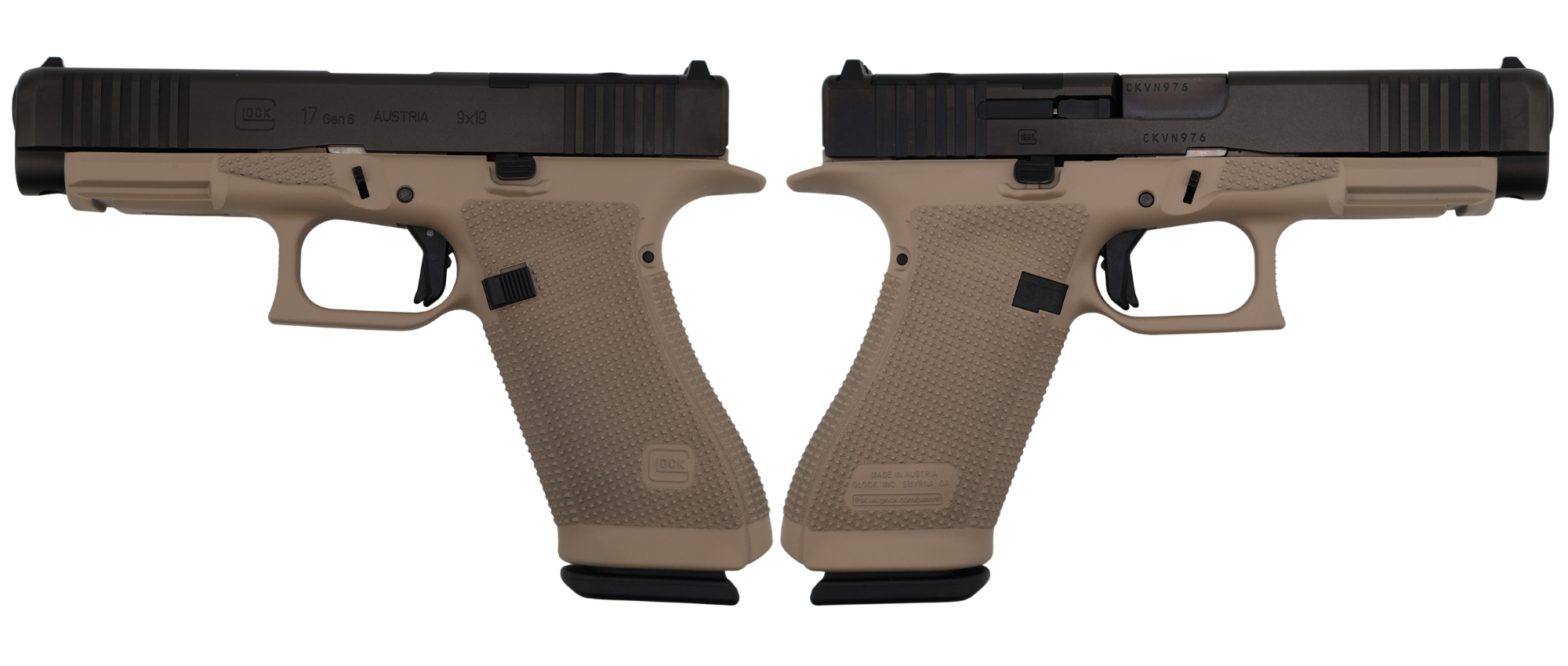 GLOCK 17 GEN6 ORS 9MM PISTOL FDE 4.49" FXD COMM 3-17RD MAGS - Glock